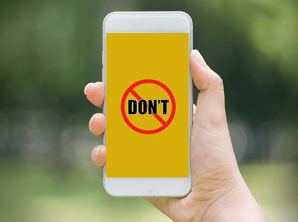 Avoiding your smartphone