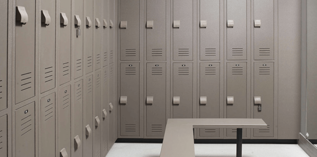 Metal lockers over others